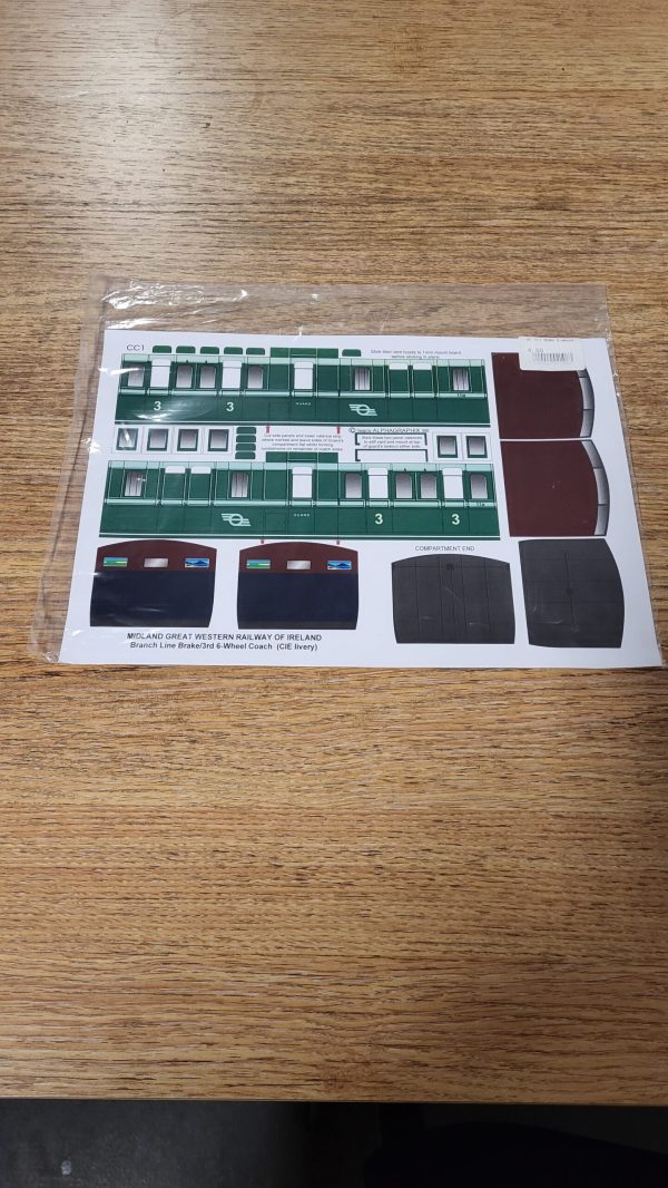 CC1 MGWR 6-Wheel Brake/3rd Wheel Coach