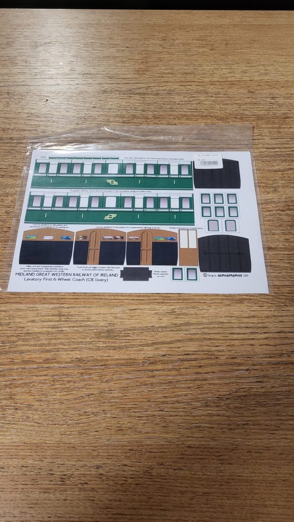 cc2 MGWR 6-Wheel Lavotary/1st Coach