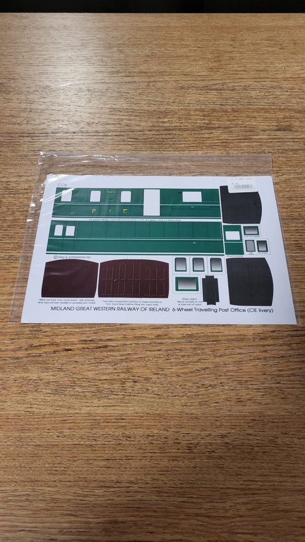 CC6 MGWR 6 Wheel Travelling Post Office