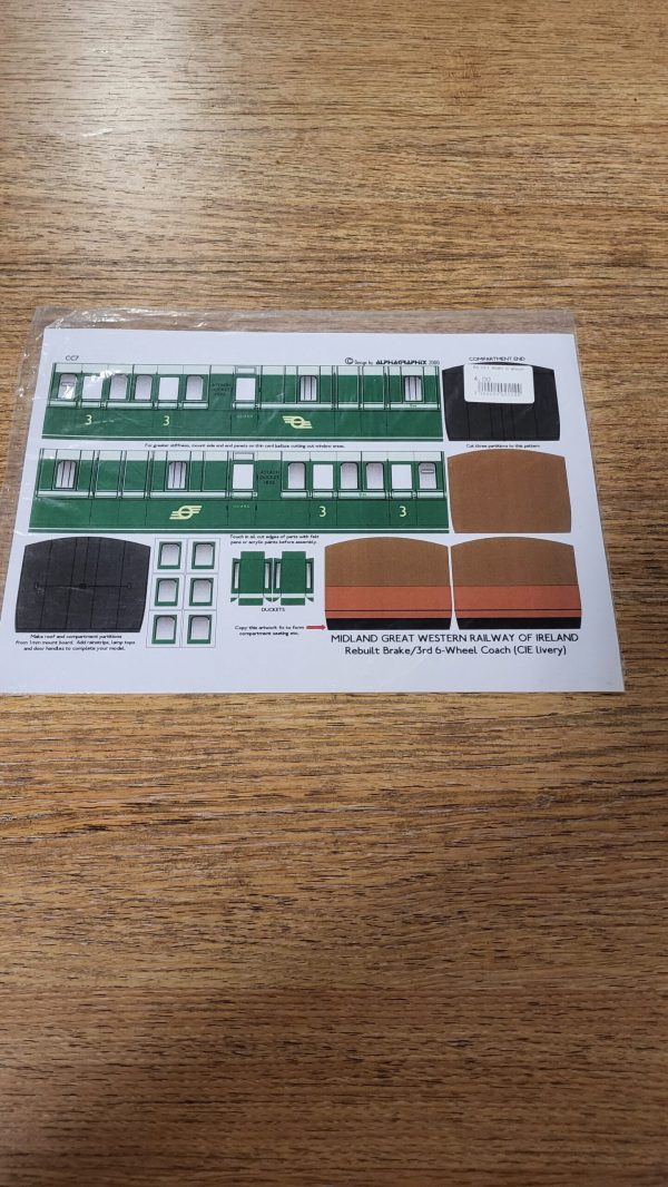 CC7 MGWR 6 Wheel Rebuilt Brake/3rd Coach