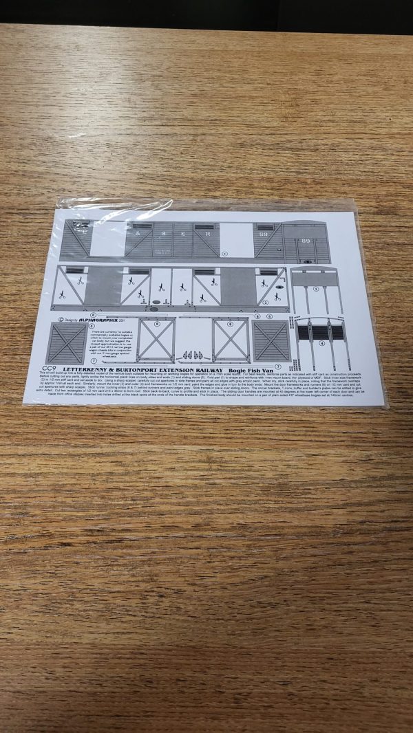 CC9 Letterkenny and Burtonport 19 ton Bogie Fish Van