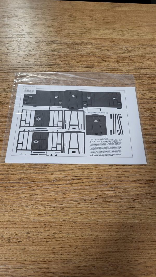 CC27 Lough Swilly Centre Canvas Goods Van No.60