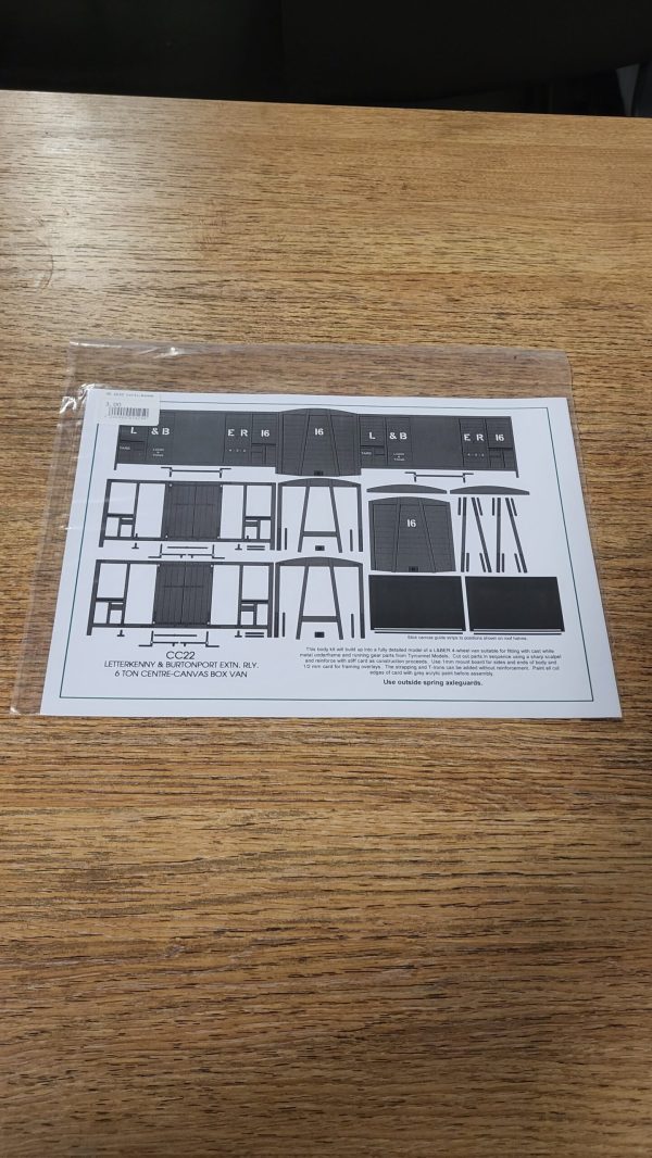 CC22 Letterkenny and Burtonport 6 ton Centre Canvas Box Van