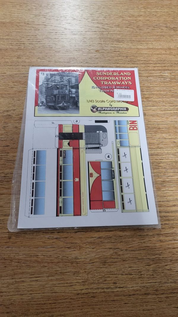 T3 Sunderland Tramways Enclosed 4 Wheel Tram No.71