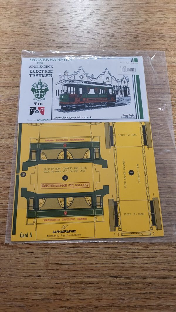 T13 Wolverhampton 1902 Single Deck Electric Tramcar