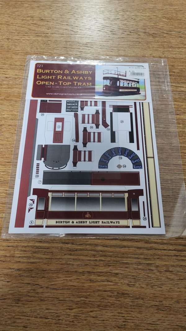 T21 Burton and Ashby Light Railway Open-Top Tram