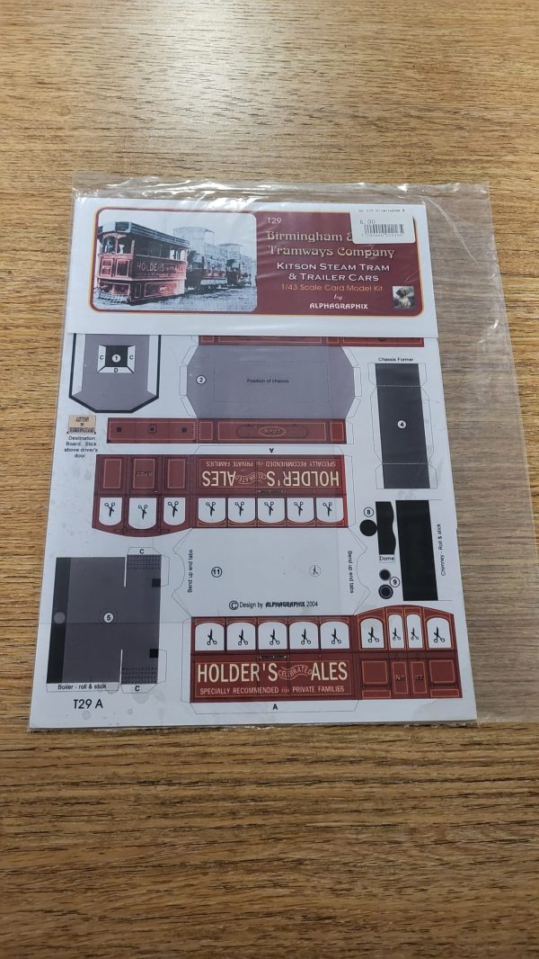 T29 Birmingham and Aston Steam Tram and Trailer Cars