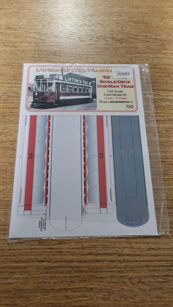 T30 London United S2 Class Single-Deck One-Man Tram