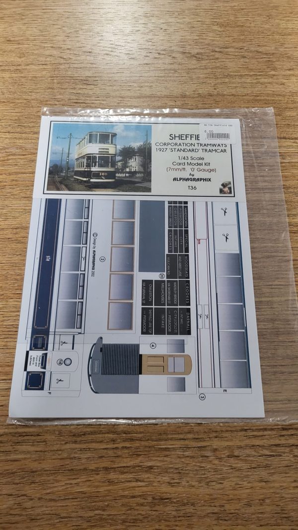 T36 Sheffield 1927 Standard Double Deck Tramcar