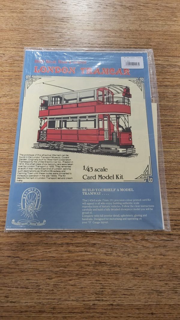 T42 London Transport 1910 West Ham 4 Wheel Tramcar