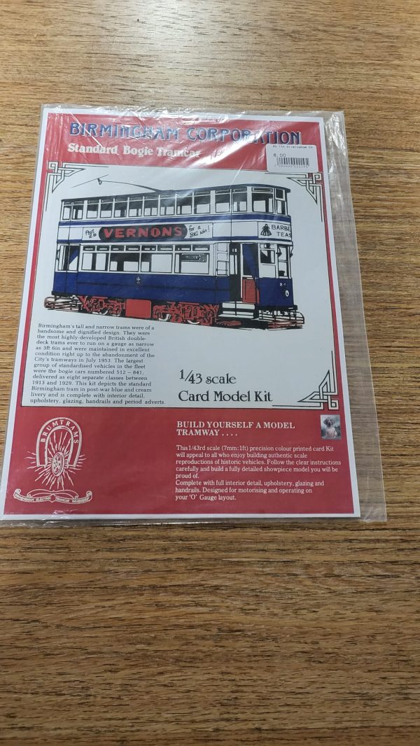 T50 Birmingham Corporation Standard Double-Deck Bogie Tramcar