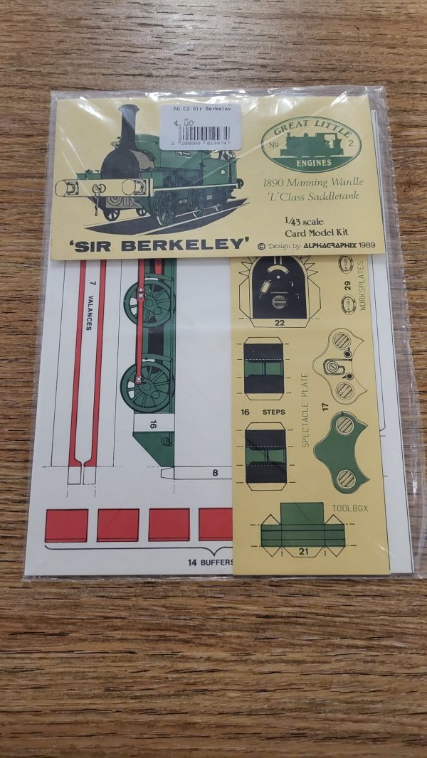 E2 Sir Berkeley 1890 Manning Wardle 'L' Class Saddletank