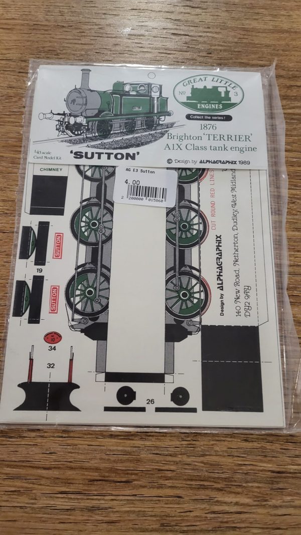 E3 Sutton 1876 Brighton 'Terrier' A1X Class Tank Engine