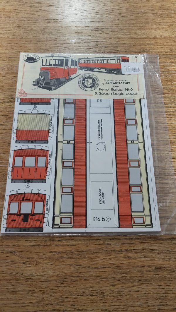 E16 County Donegal Railcar No.9 and Saloon Bogie Coach