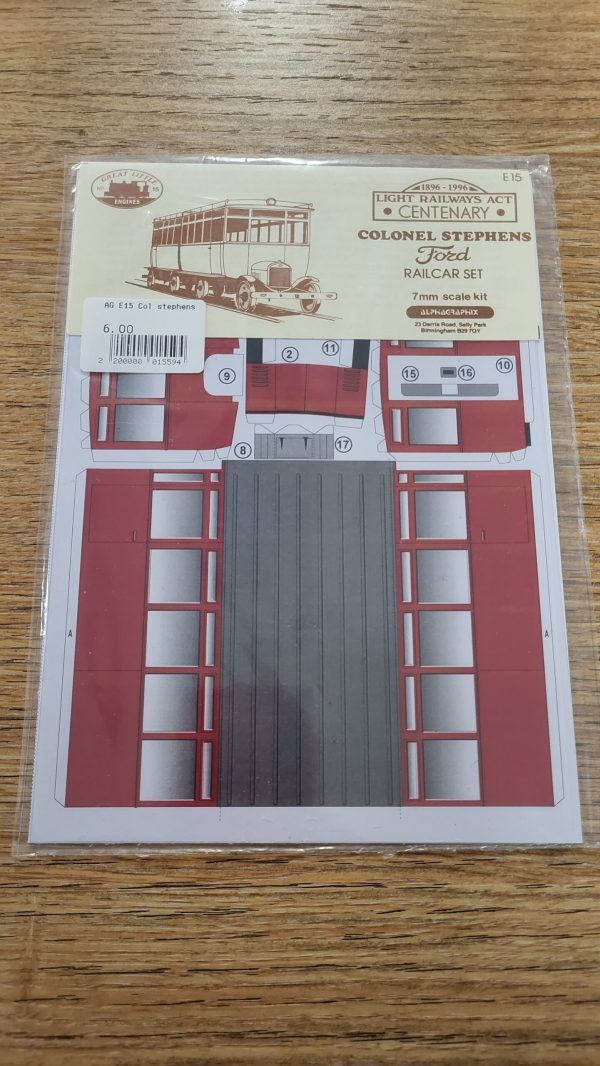 E15 Colonel Stephens Ford Railcar Set