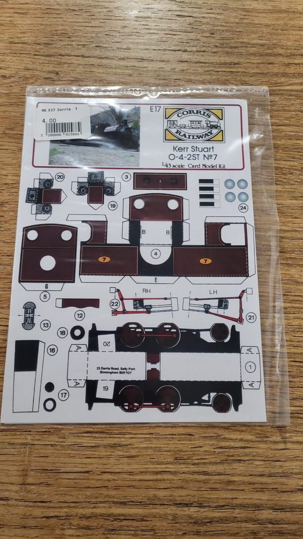E17 Corris Kerr Stuart 0-4-2ST No.7