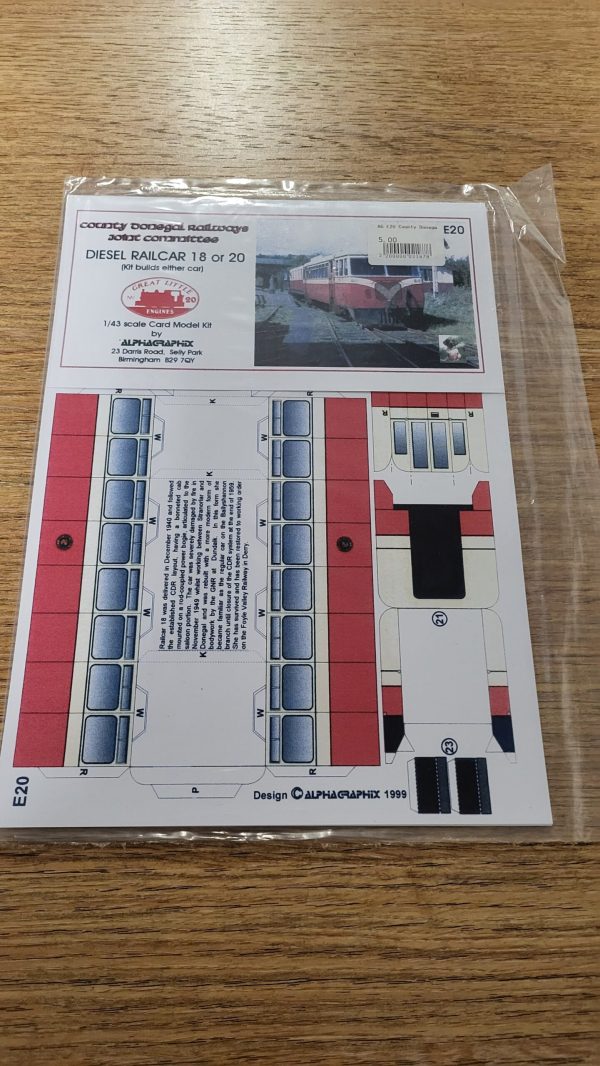 E20 County Donegal Diesel Railcar 18 or 20
