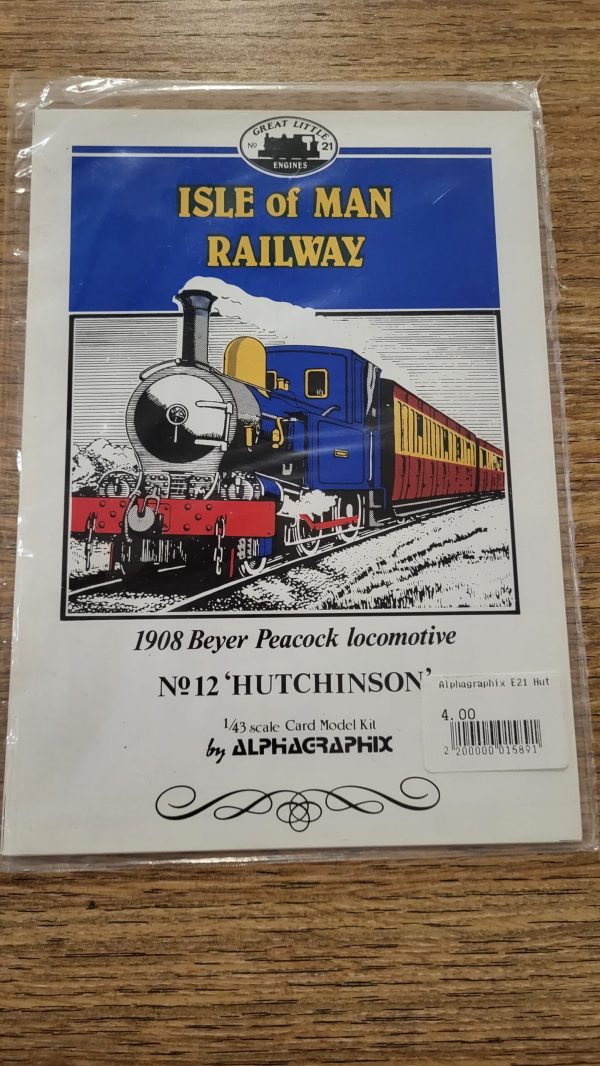 E21 1908 Beyer Peacock Locomotive No.12 Hutchinson