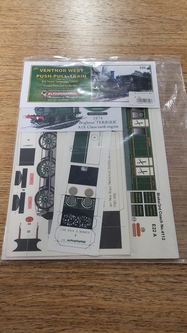 E22 Ventnor A1X Terrier Locomotive and 2-Coach Push-Pull Set No.484