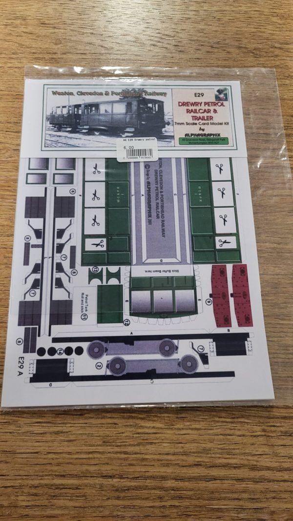 E29 Drewry Petrol Railcar and Trailer