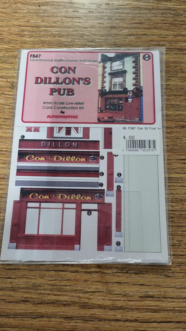 F547 Traditional Irish Street Buildings "Con Dillon's Pub"