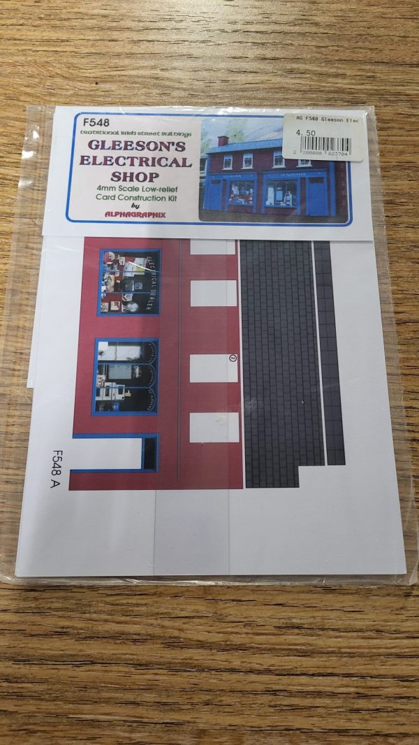 F548 Traditional Irish Street Buildings "Gleeson's Electrical Shop"