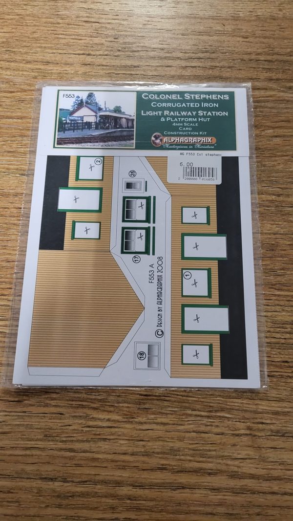 F553 Colonel Stephens Corrugated Iron Light Railway Station and Platform Hut
