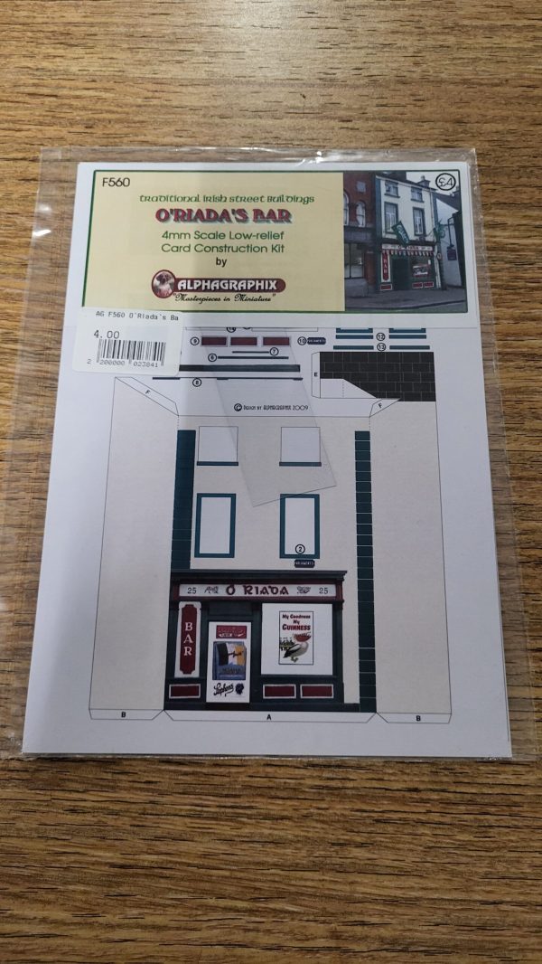 F560 Traditional Irish Street Buildings O'Riada's Bar