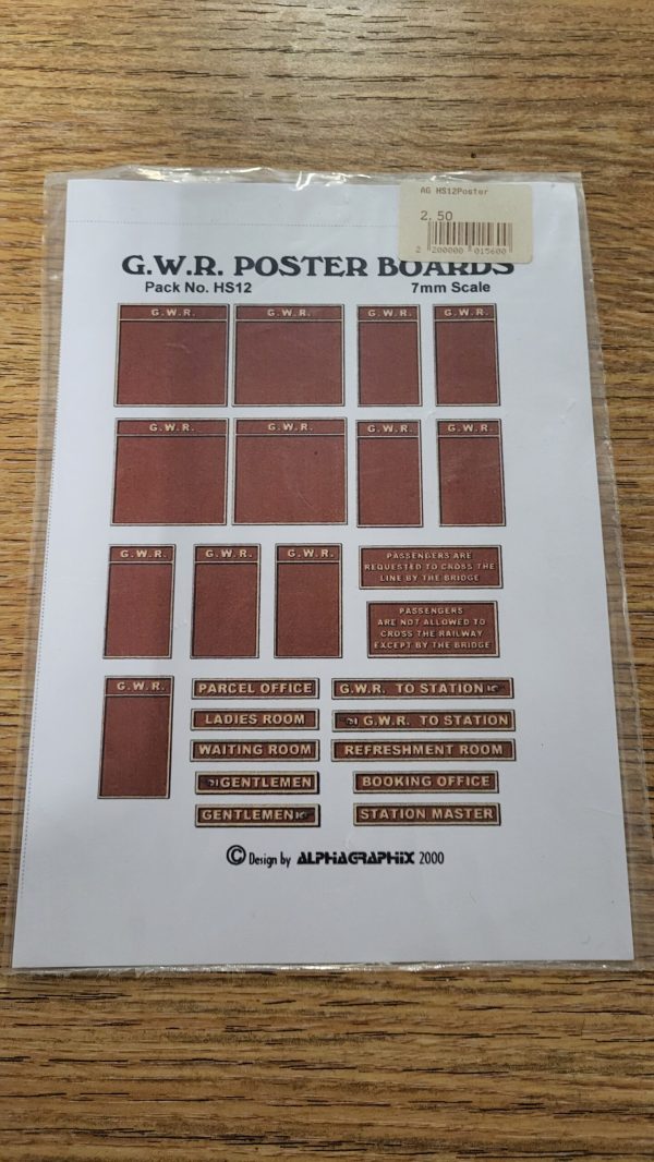 HS12 G.W.R. Poster Boards