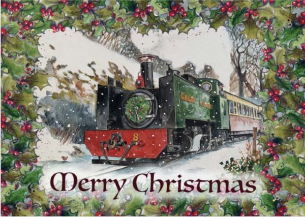 Vale of Rheidol Railway Pack of 10 A6 "Merry Christmas" Cards