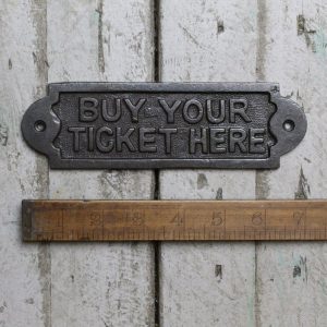 Adfix - 'Buy Your Tickets Here' Plaque (R2)