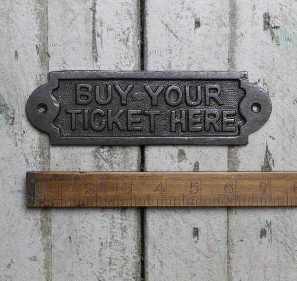 Adfix - 'Buy Your Tickets Here' Plaque (R2)