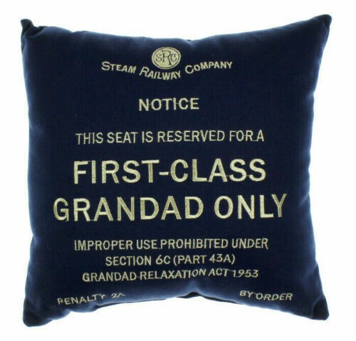 First Class Grandad Only Cushion