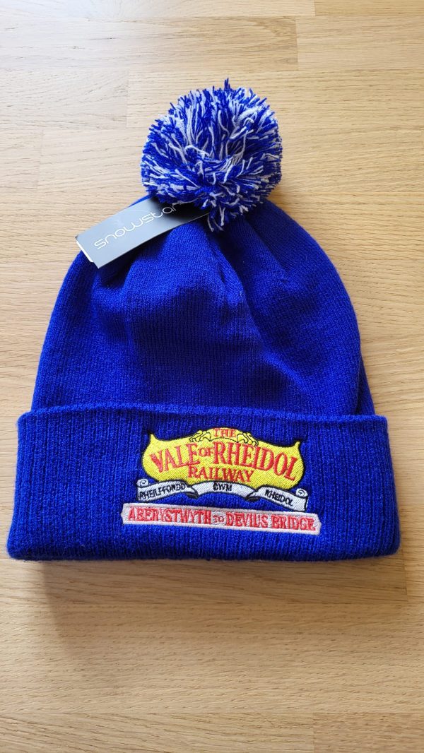Vale Of Rheidol Railway - Royal Blue Bobble Hat