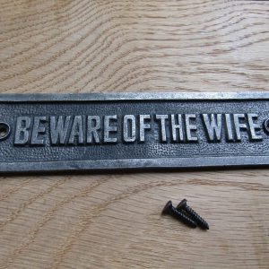 Adfix - Beware Of The Wife Sign