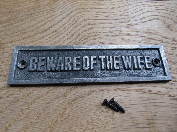 Adfix - Beware Of The Wife Sign