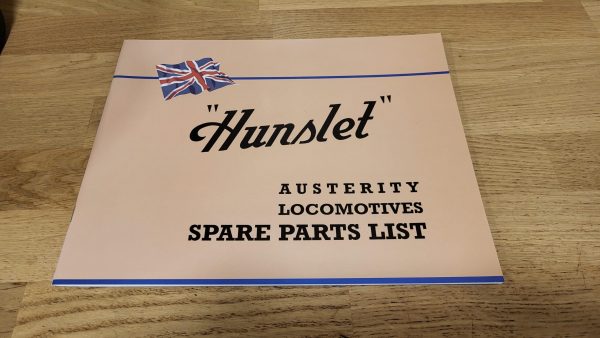 Hunslet - Austerity Locomotives Spare Parts List c. 1946