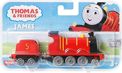 Fisher-Price - Thomas & Friends James Die-Cast Push-Along toy train engine ages 3+