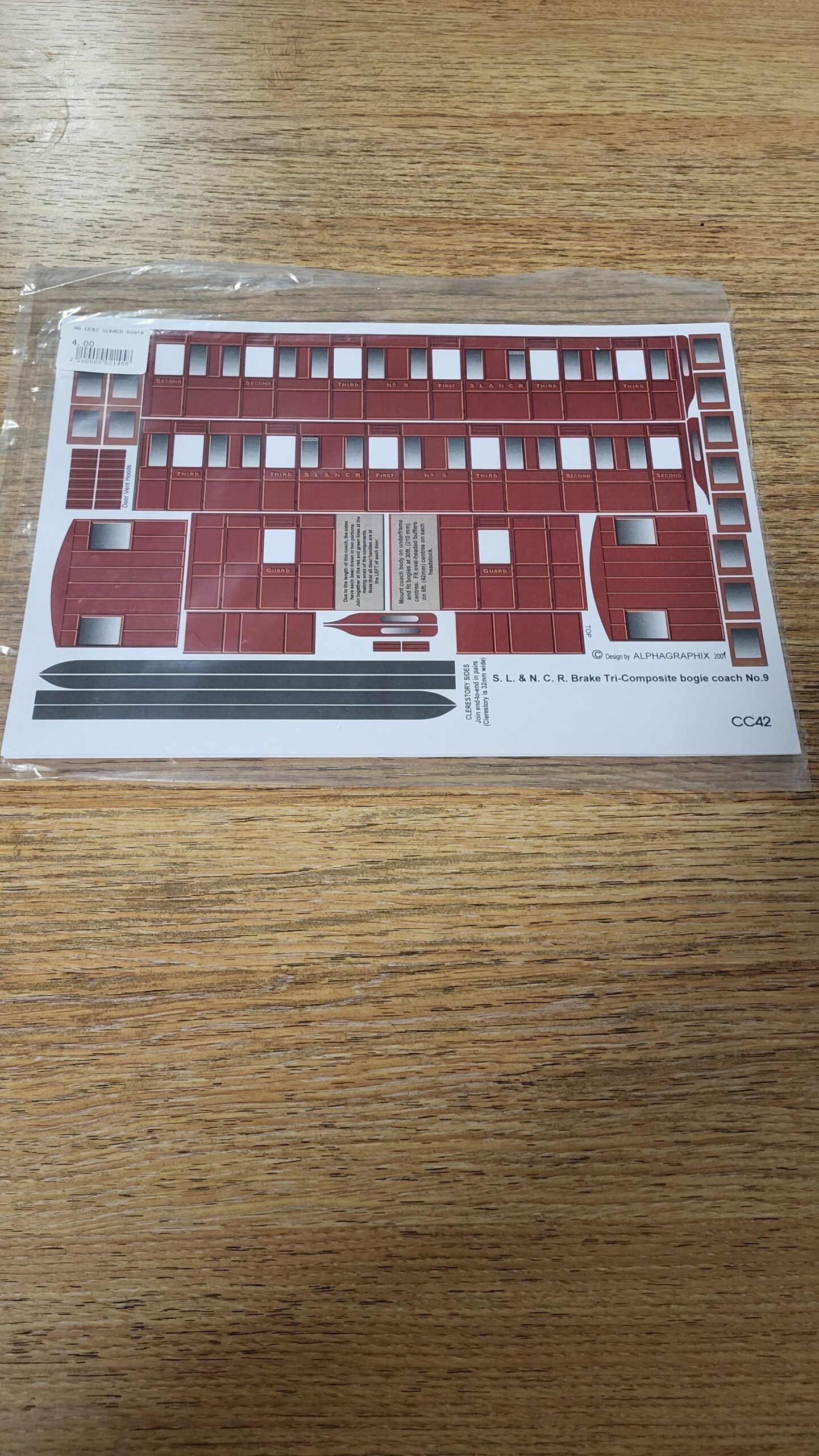 CC42 SL and NCR Brake Tri-Composite Bogie Coach No.9