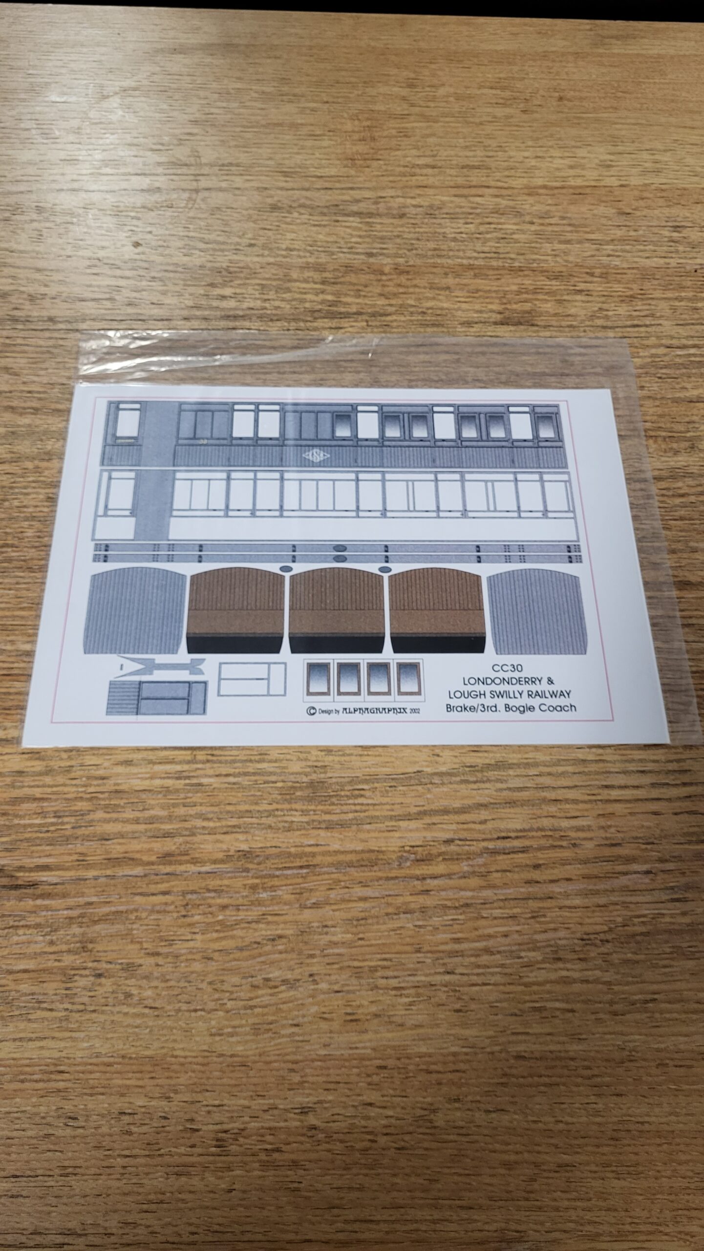 CC30 Londonderry and Lough Swilly Railway Brake/3rd Bogie Coach No.33