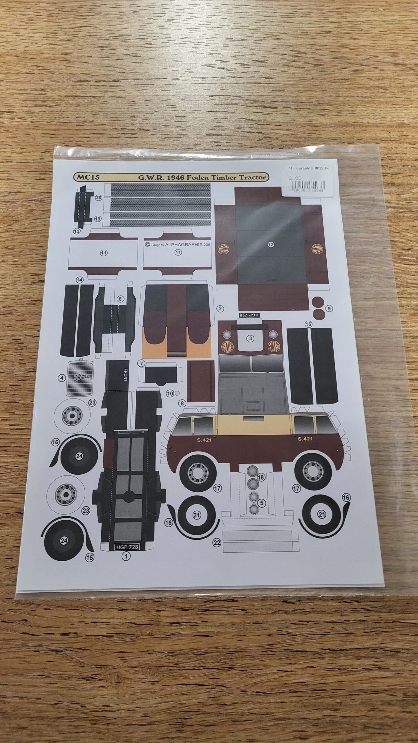 MC15 1946 Foden Timber Tractor