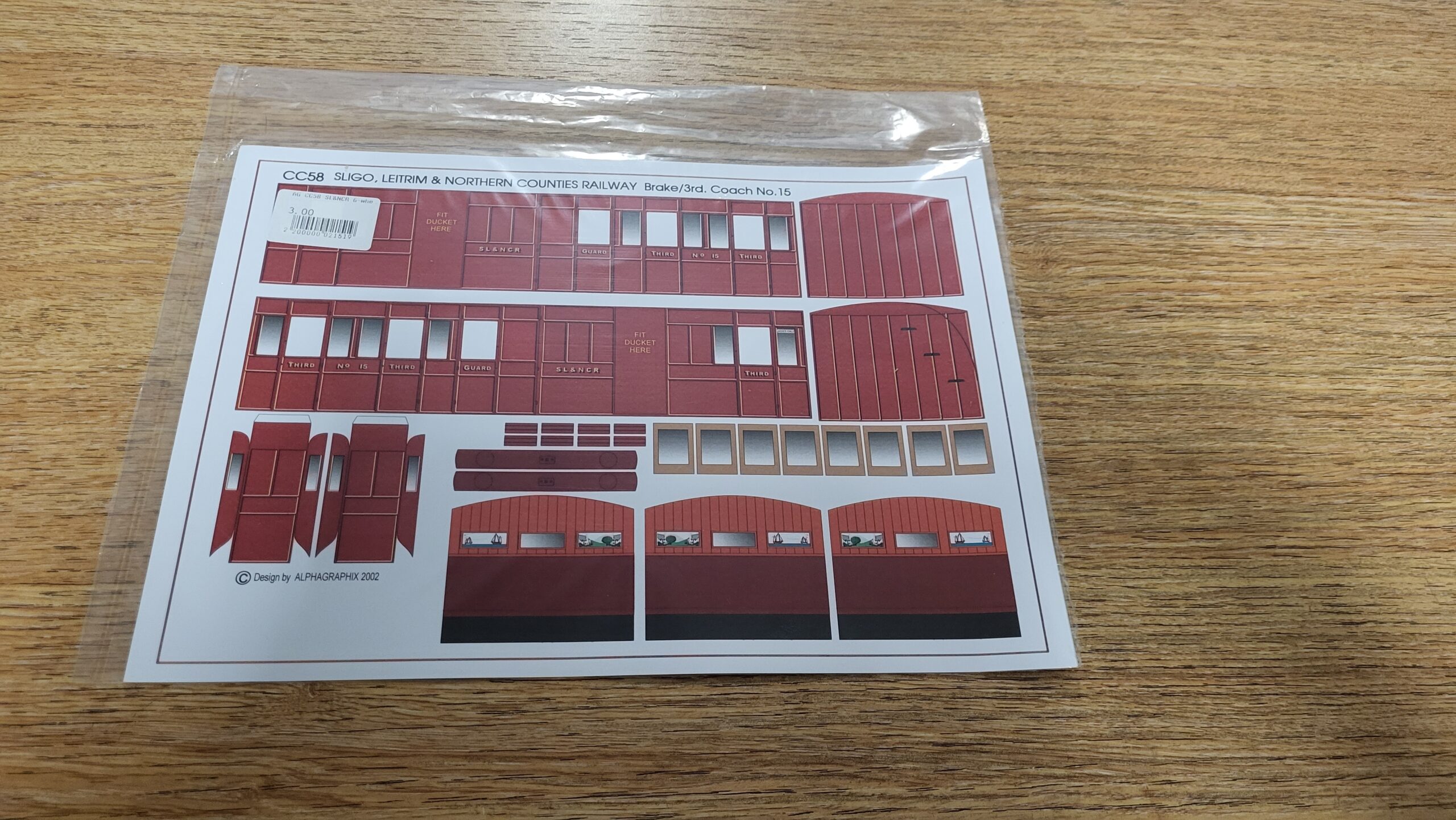 CC58 SL and NCR 6 Wheel Brake 3rd Coach No.15