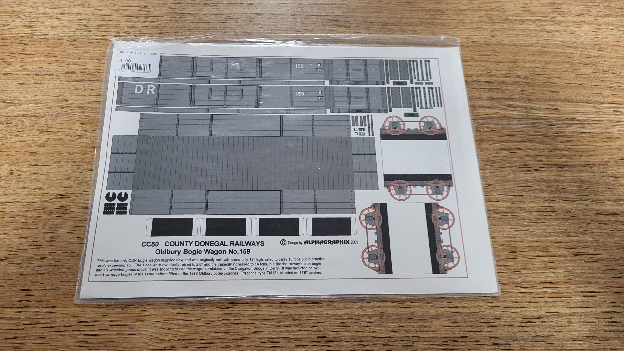 CC50 County Donegal Oldbury Bogie Wagon No.159