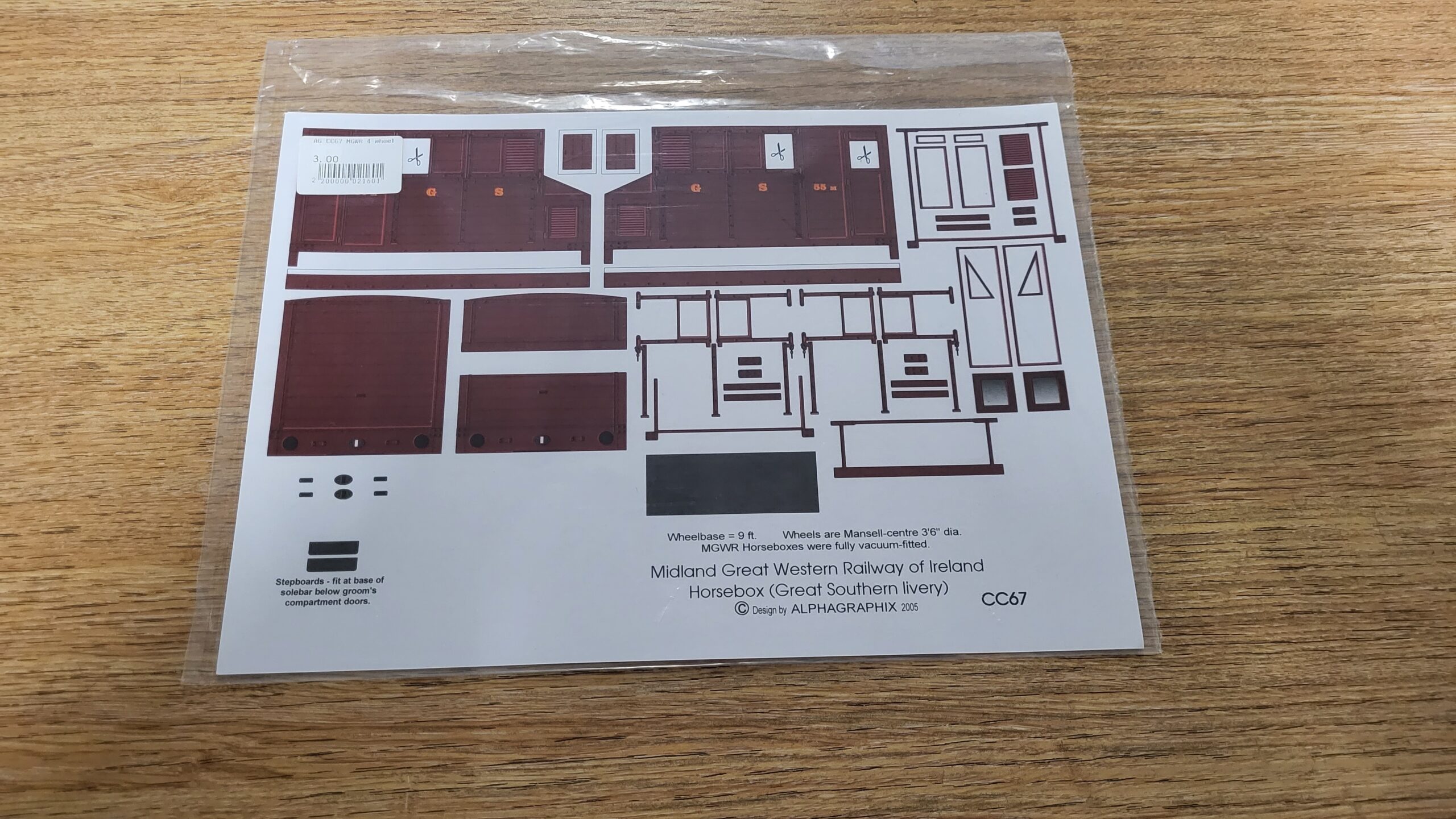 CC67 MGWR 4 Wheel Horse Box (GSR Livery)
