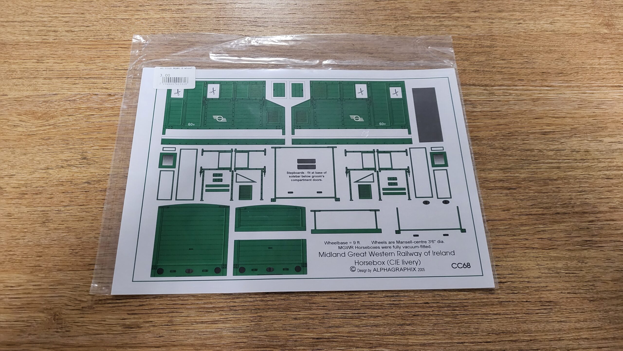 CC68 MGWR 4 Wheel Horsebox (CIE Livery)