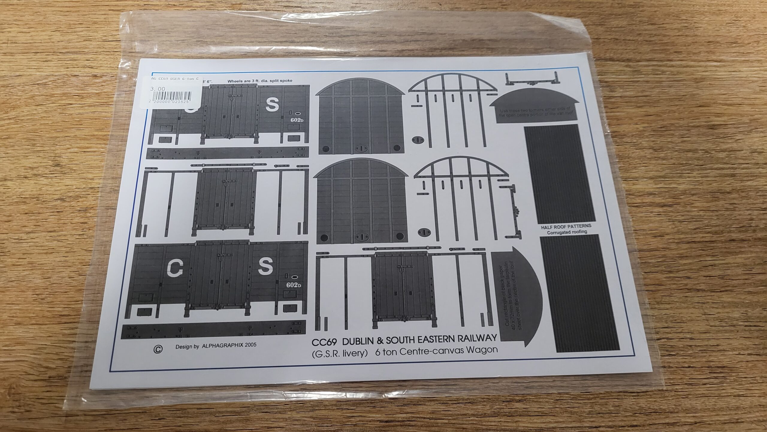 CC69 DSER 6 ton Centre Canvas Wagon (GSR Livery)