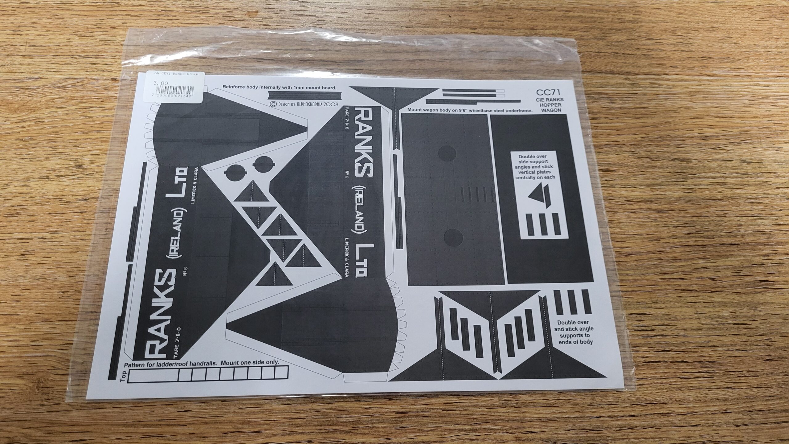 CC71 Ranks (Ireland) Grain Hopper Wagon