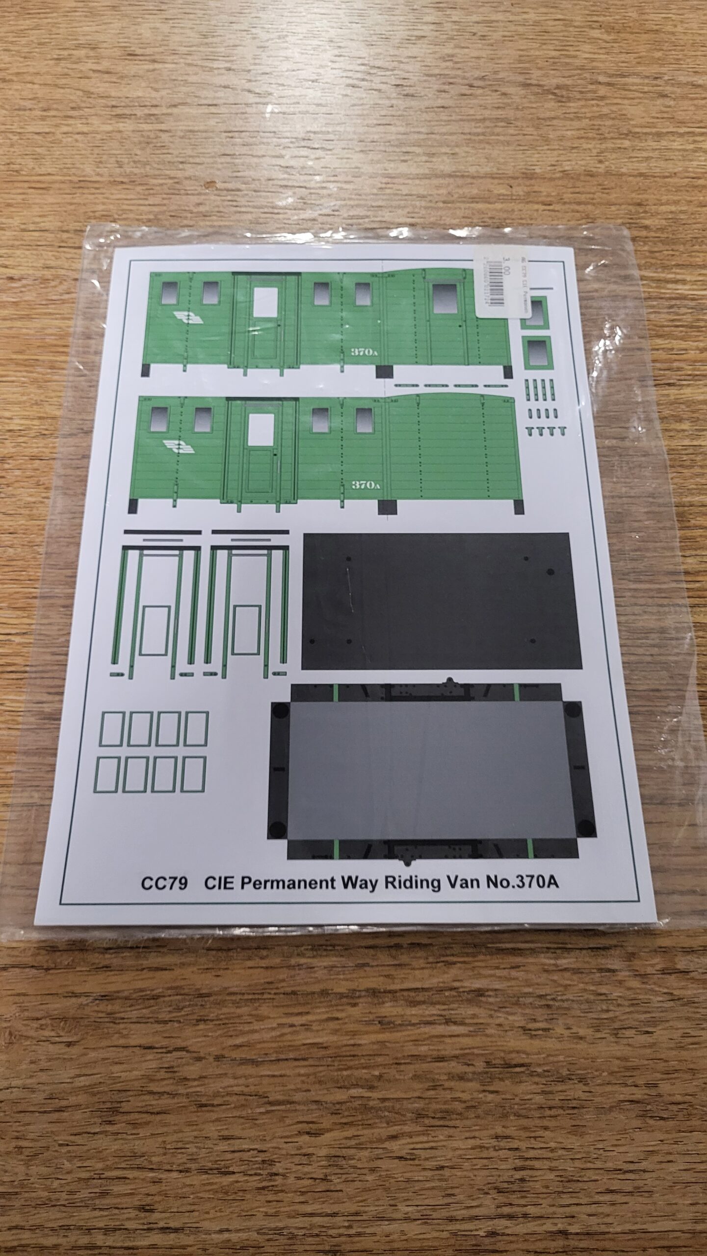 CC79 CIE Permanent Way 4 Wheel Riding Van No. 370 A