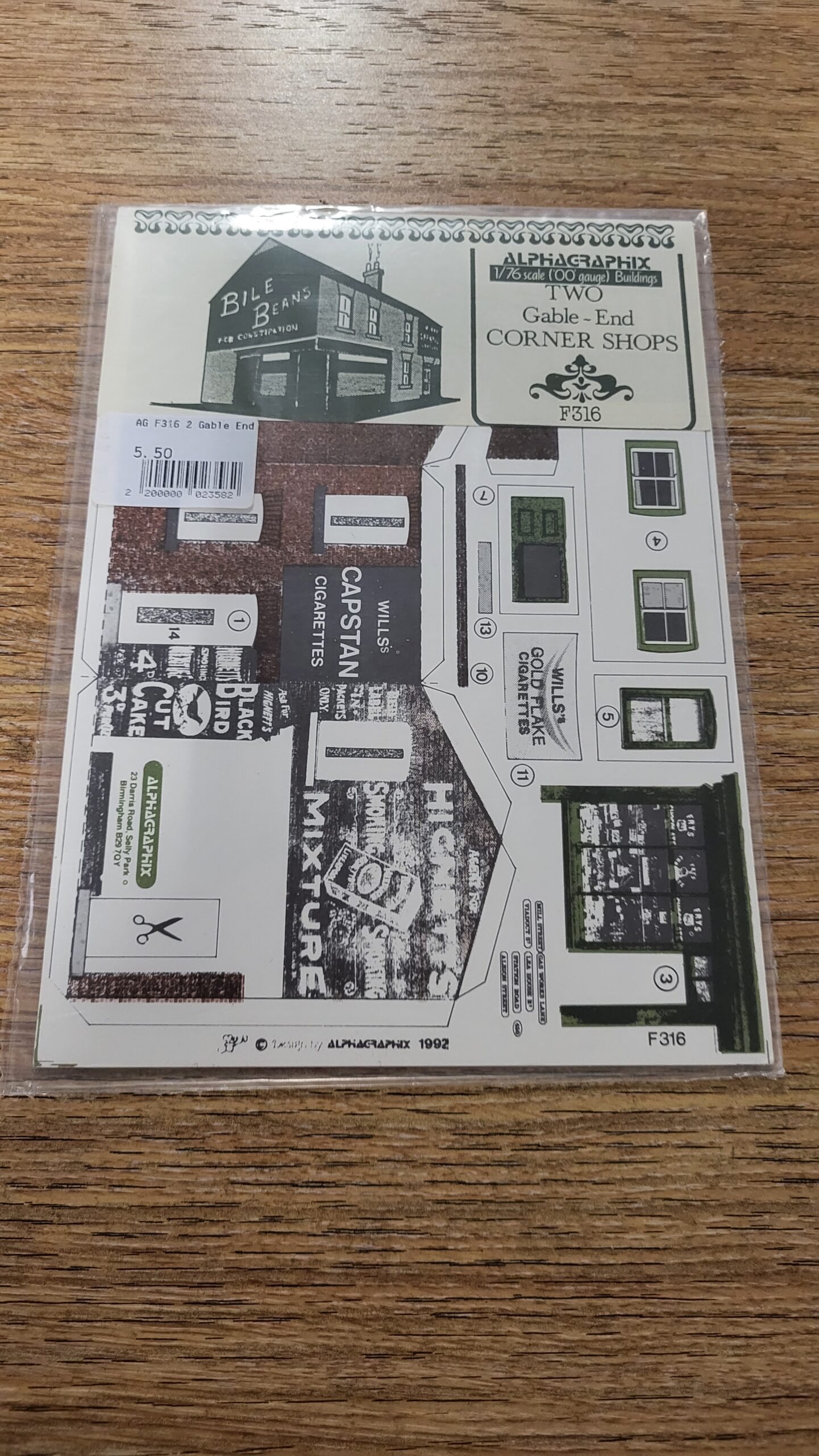 F316 Two Gable End Corner Shops