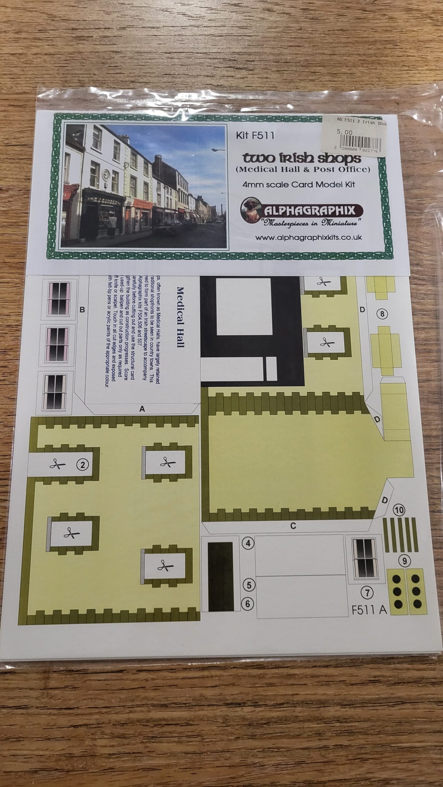 F511 2 Irish Shops "Medical Hall anf Post Office"